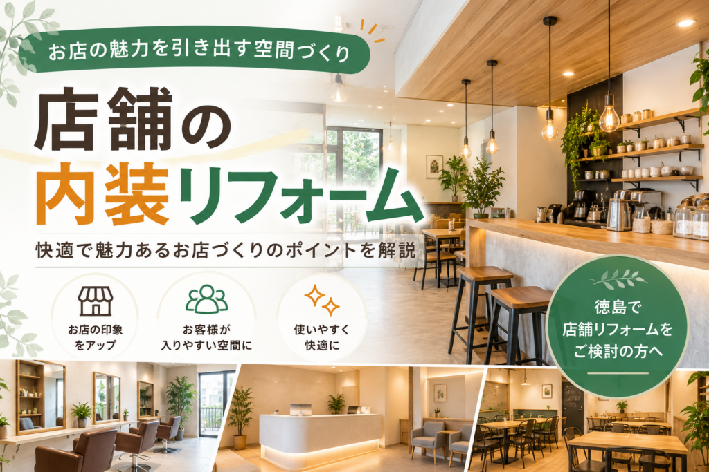 店舗の内装リフォームで印象を一新✨快適で魅力ある空間づくり